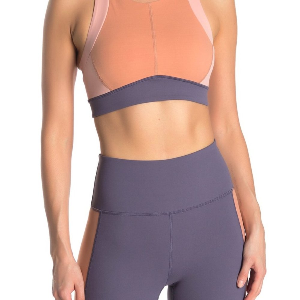 NWT Free People Topaz Colorblock Crop Top Small - Picture 2 of 5